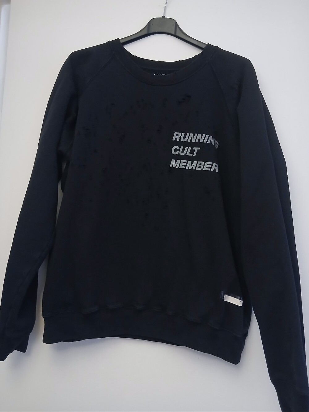 Satisfy Running Cult Member Black Sweatshirt.Size 4(L)
